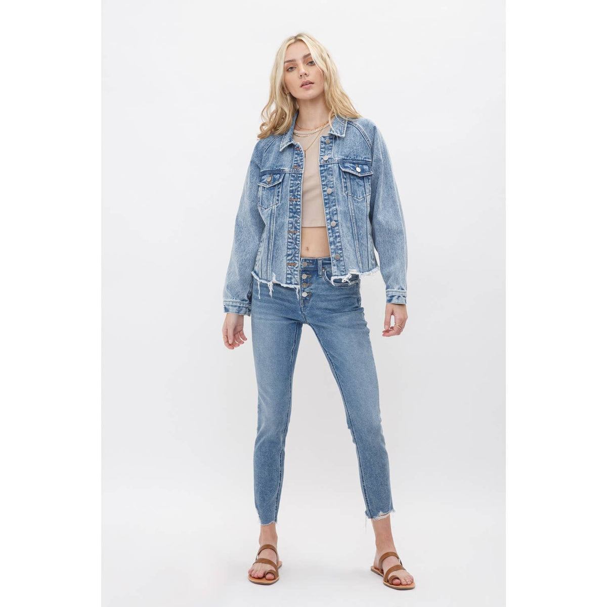 Mica Denim Oversize Denim Jacket: Reverie