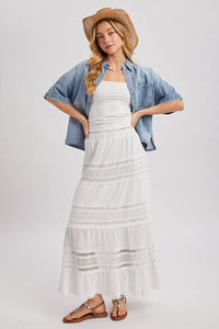 Della Denim Short Sleeve Boxy Top: Light Wash