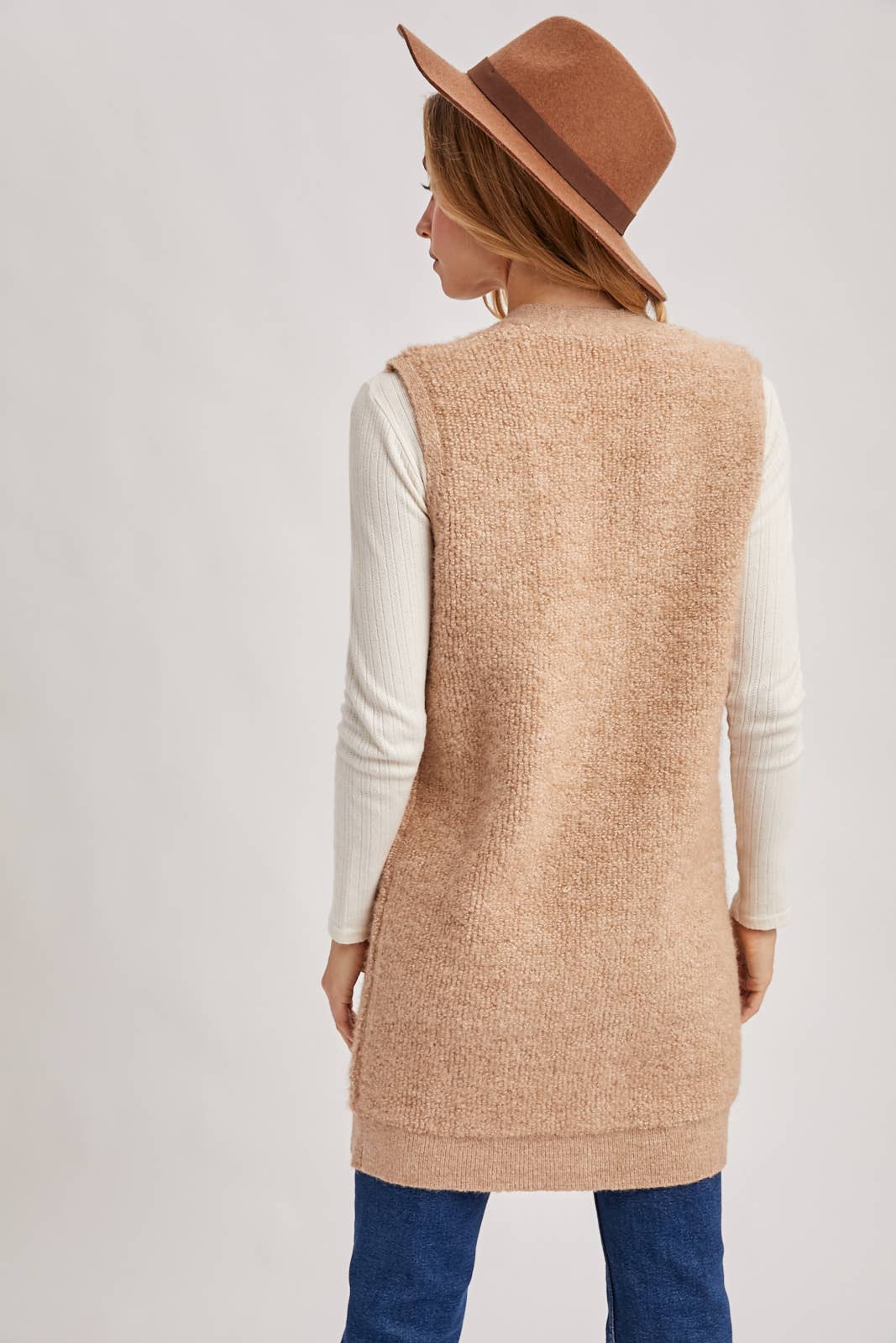 The Layering Plan Teddy Vest: Latte