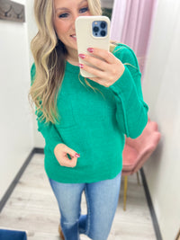 Cashmere Feel Crew Sweater