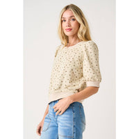 The Briar Bloom Terry Top: Sand