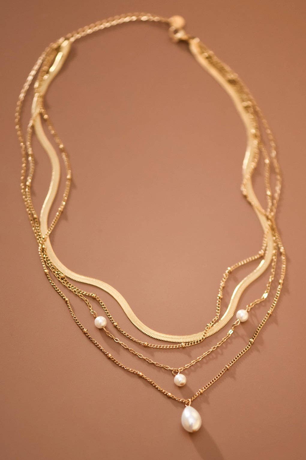 The Prescott Layered Chunky Chain Necklace – 18K Gold Dipped Waterproof Stainless Steel Necklace