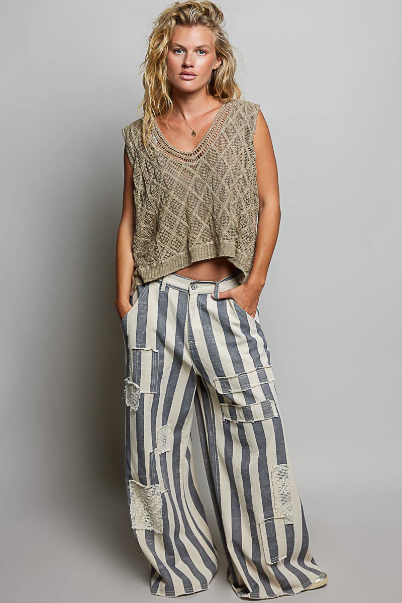 The Marlowe Crochet Tank: Taupe