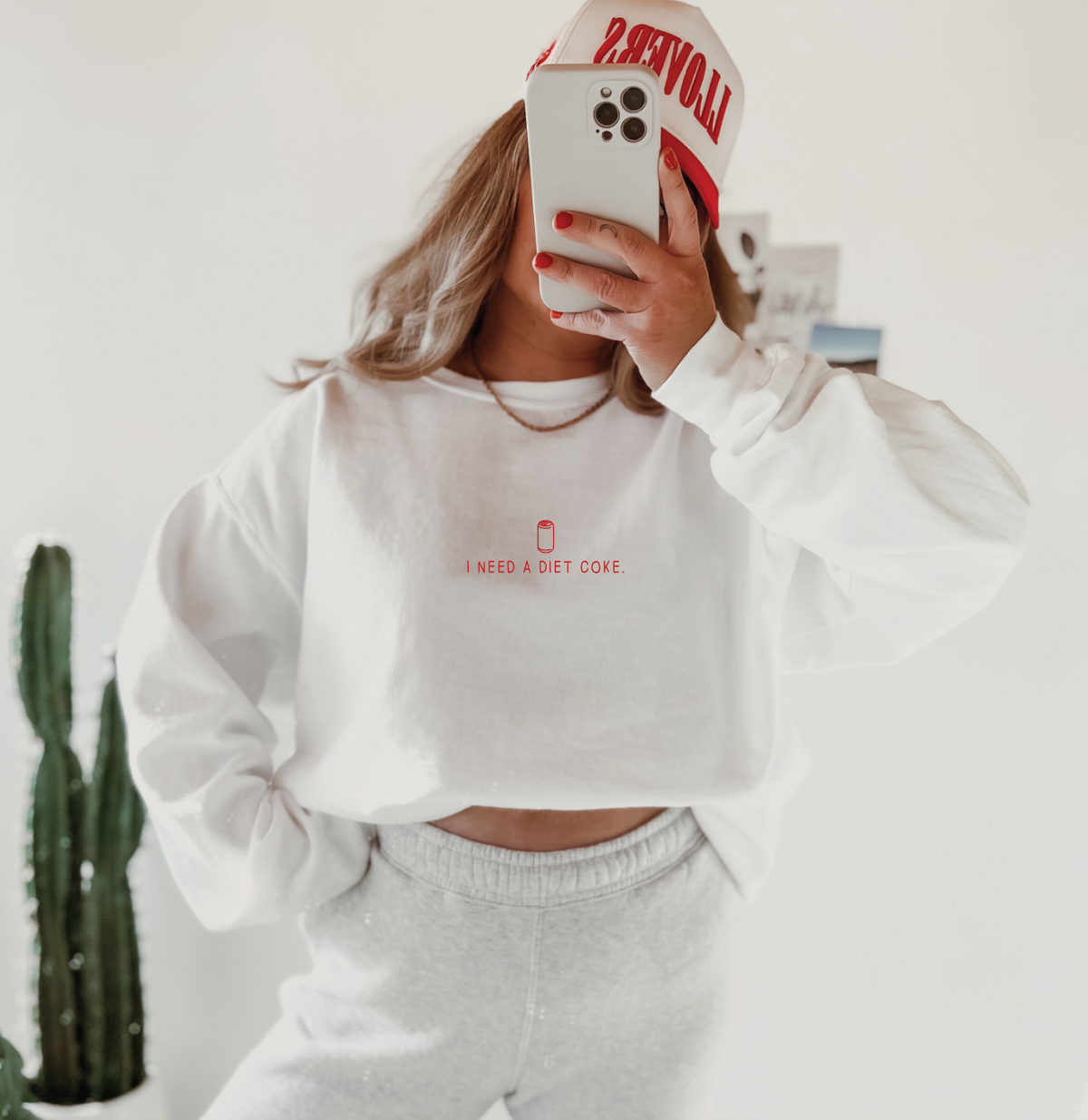 I Need a Diet Coke Graphic Pullover