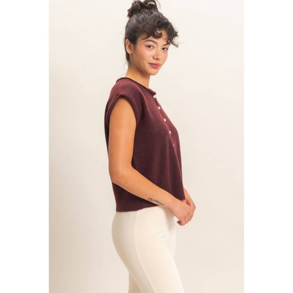 The In Between Button Sweater Vest