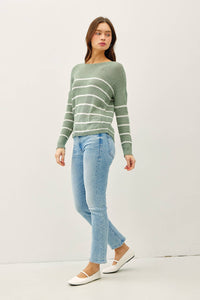 Lara Striped Lightweight Sweater