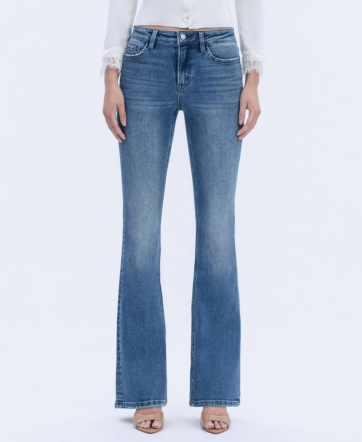 HIGH RISE FULL LENGTH BOOTCUT JEANS LV1985: NEATNESS / 25