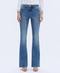 HIGH RISE FULL LENGTH BOOTCUT JEANS LV1985: NEATNESS / 25