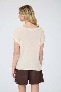 Rolled Edge Sweater Tee