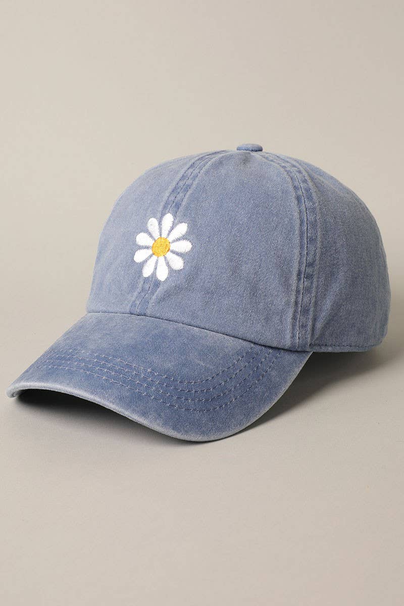 The Daisy Days Baseball Cap – Embroidered Cotton Adjustable Hat