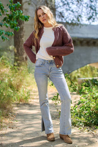 Come As You Are Cotton Cardigan: Brown
