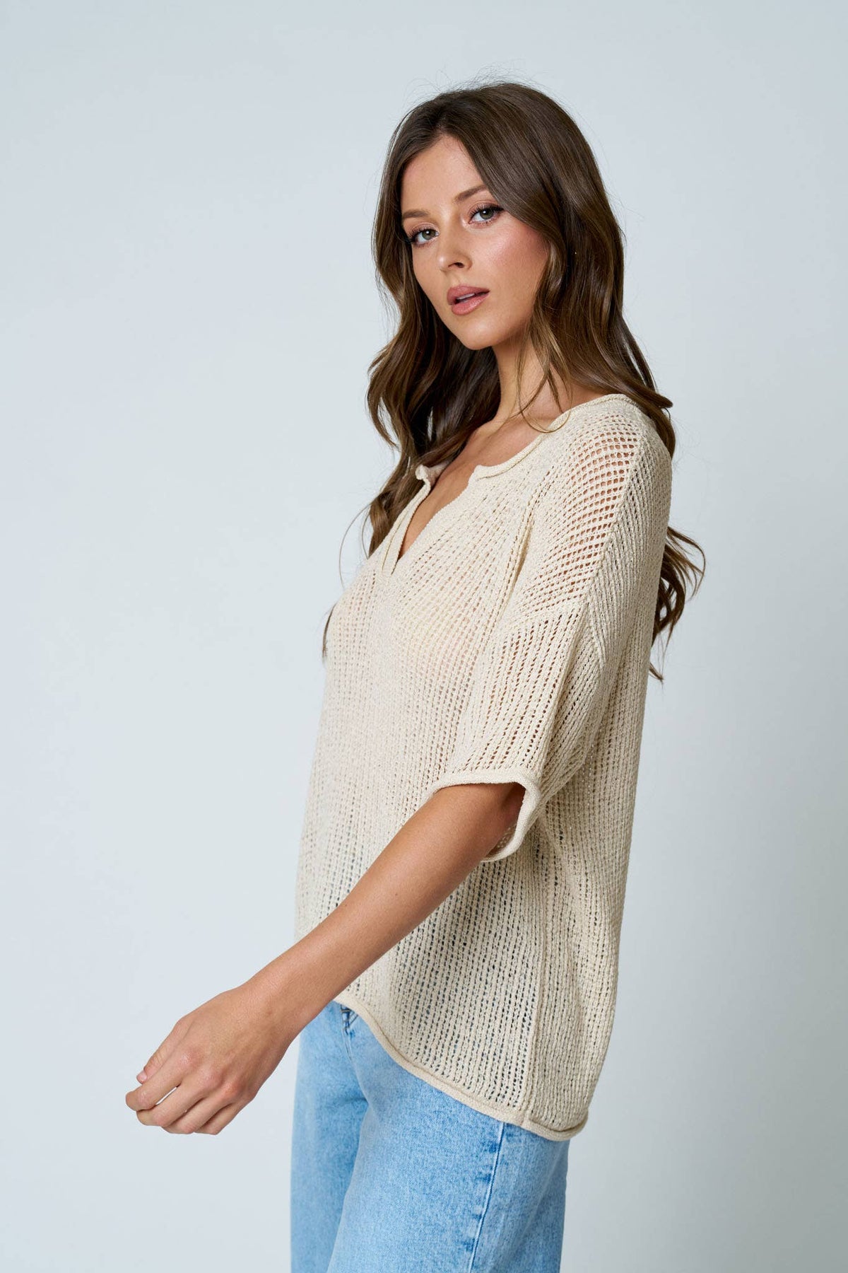 Breezy Crochet Sweater Top