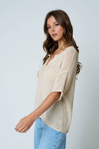 Breezy Crochet Sweater Top