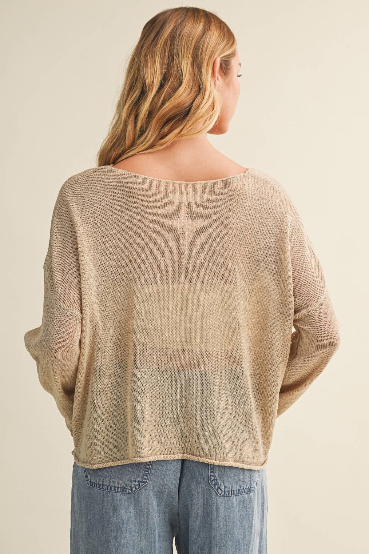 The Coastal Breeze Open Knit Sweater