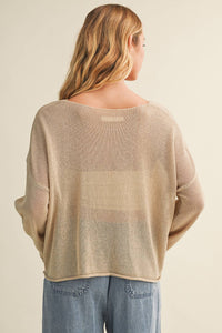 The Coastal Breeze Open Knit Sweater