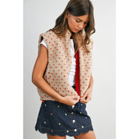 Juniper Lane Floral Fleece Vest