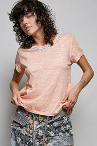 Everyday Lightweight Relaxed Fit Hand-Stitched Knit Top: Black / L