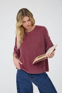The Brynn Knit Short Sleeve Sweater