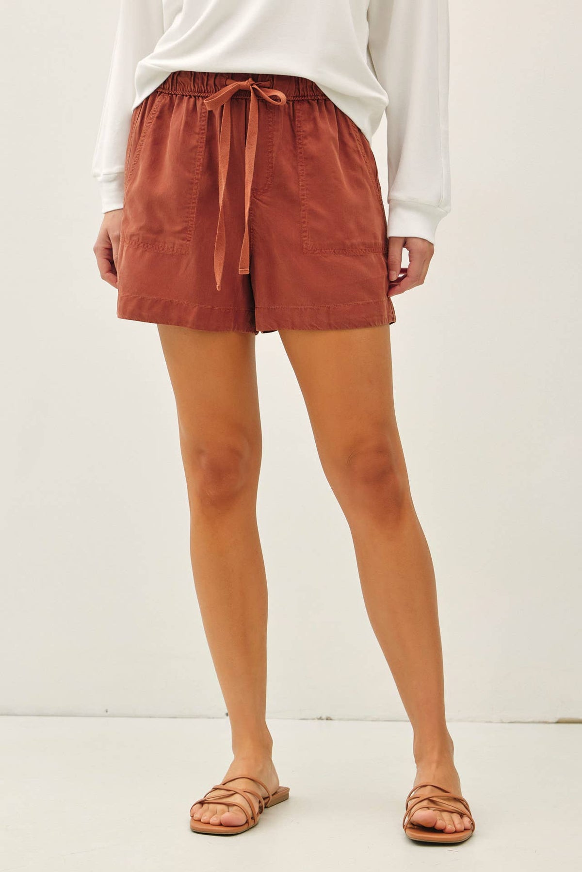 The Saylor Tencel Pull-On Shorts