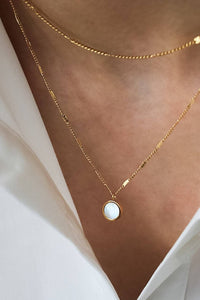 The Loxley Double Layer Charm Necklace – 18K Gold Dipped Waterproof Stainless Steel Necklace