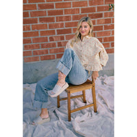 The Sutton Vintage Wash Side Seam Cuffed Straight Jeans