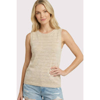 The Brielle Pointelle Sweater:Natural