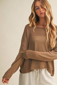 The Coastal Breeze Open Knit Sweater
