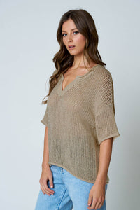 Breezy Crochet Sweater Top