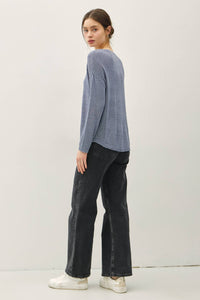 The Mae Lightweight Knit Sweater – Clay, Cocoa, Slate Blue & Taupe
