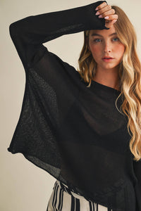 The Coastal Breeze Open Knit Sweater