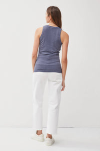 The Maeve Ribbed Tank – Garment Washed Ultra Soft Layering Tank Top