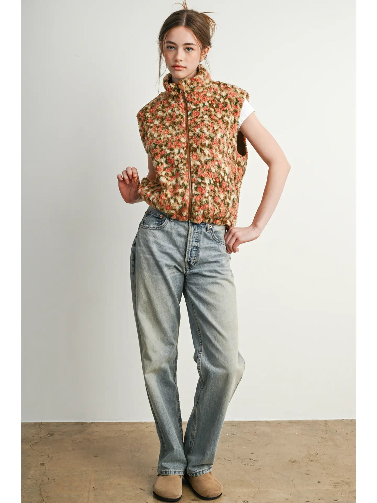 Wildflower Trail Fuzzy Vest