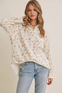 Sweet Meadow Floral Button Down