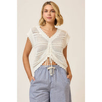The Ava Ruched Knit Top: