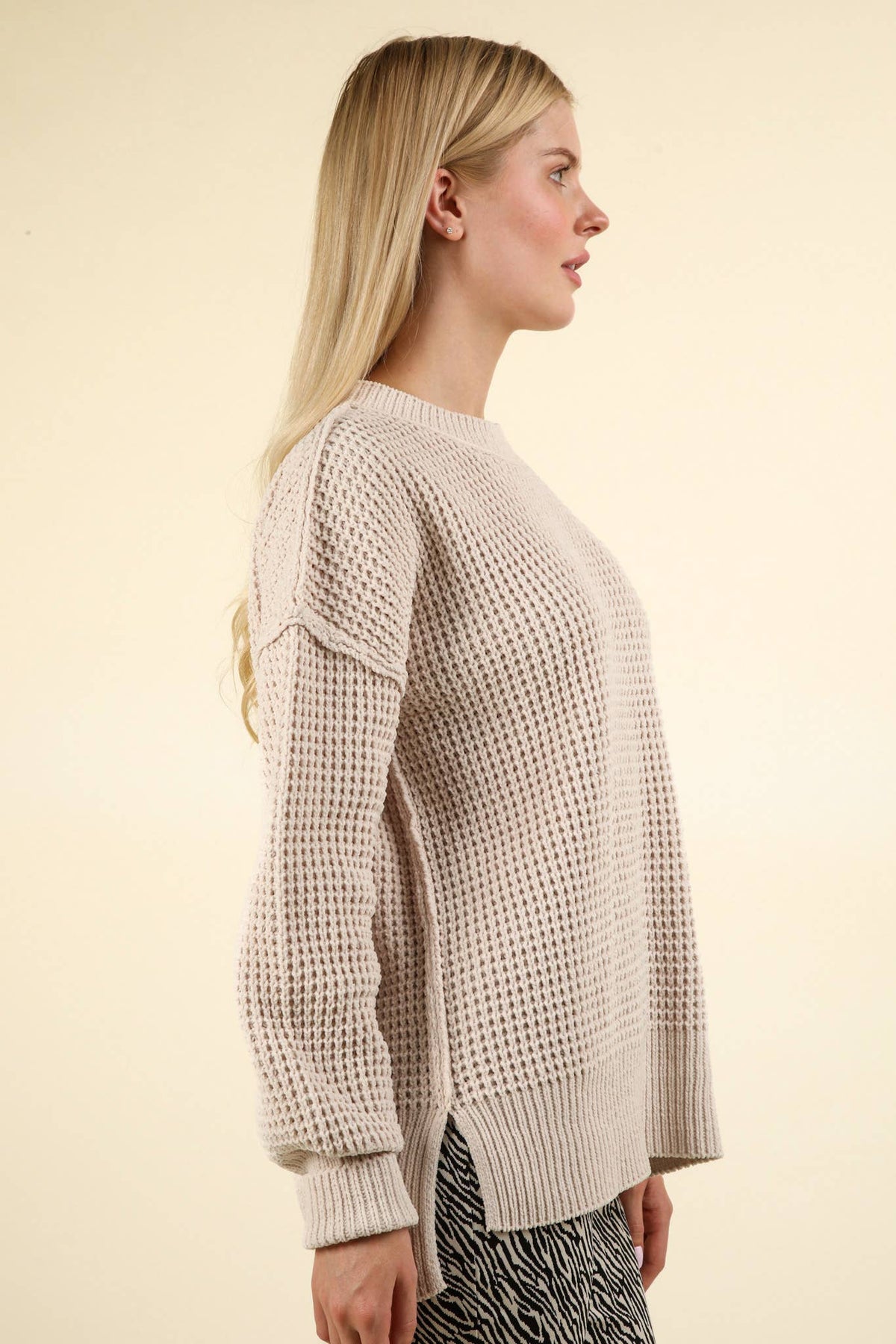 Dreamy Soft Comfy Oversized Knit Sweater Pullover Top: