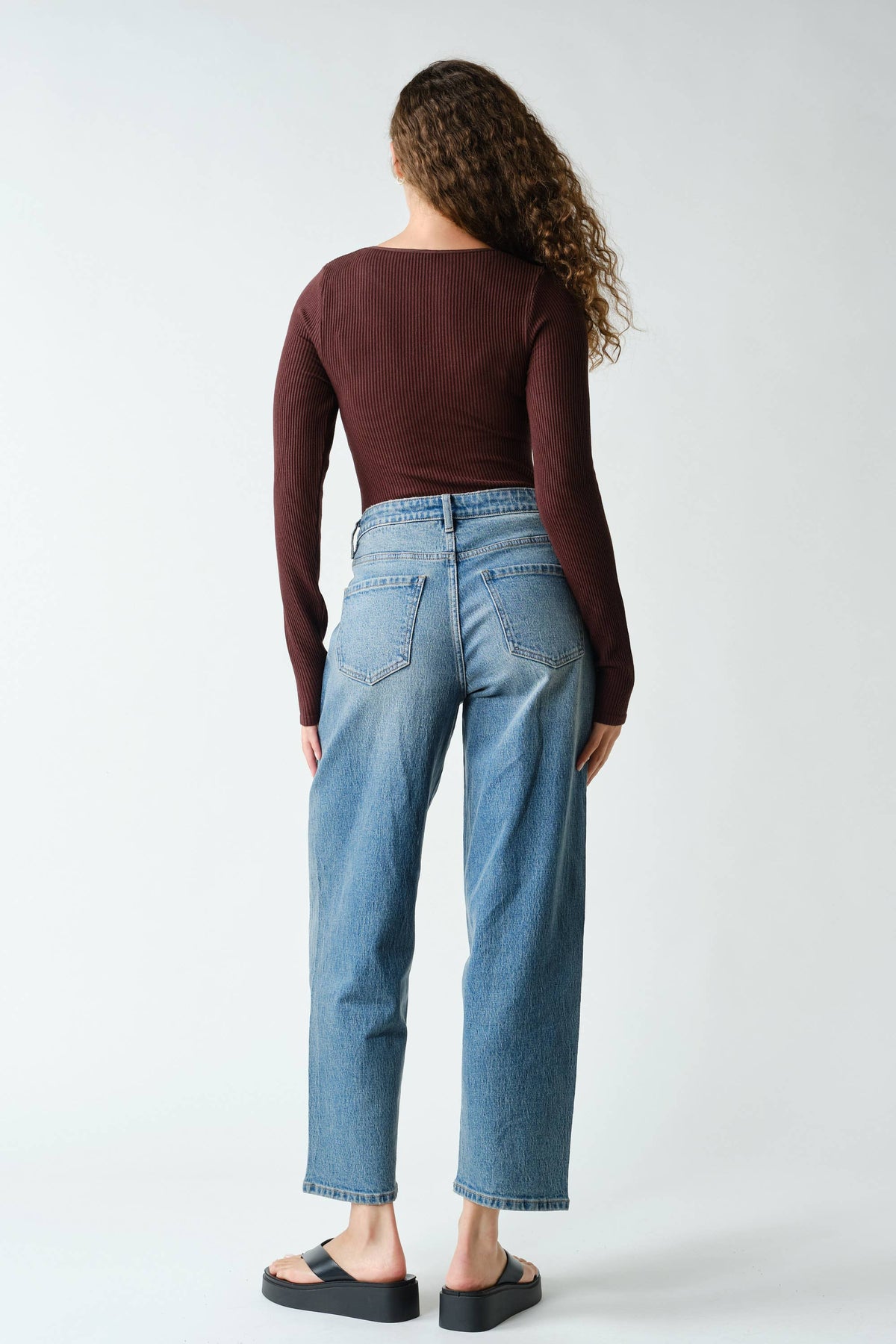 Seamless Ribbed Long Sleeve Top