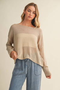 The Coastal Breeze Open Knit Sweater
