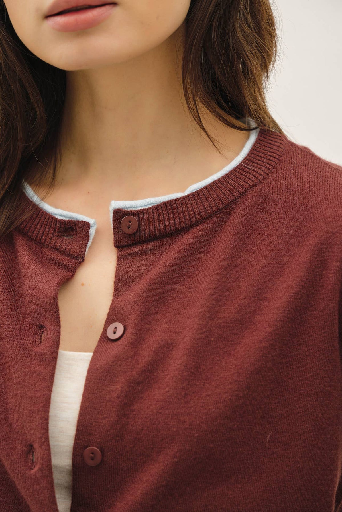 Just a Hint Cardigan: Brown