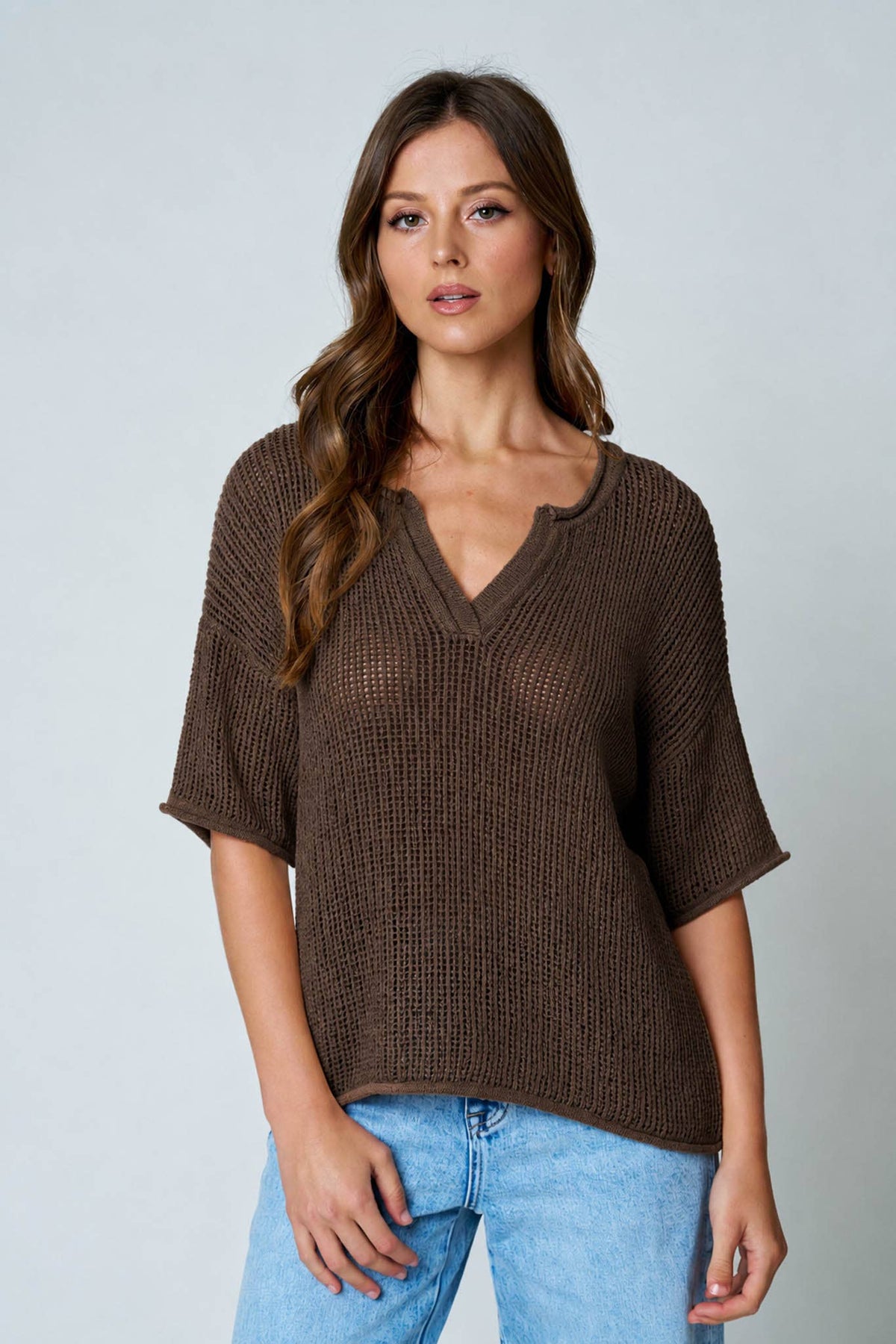 Breezy Crochet Sweater Top