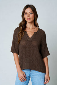 Breezy Crochet Sweater Top