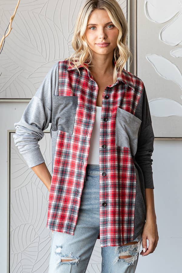 Holiday Spirit Plaid Shacket