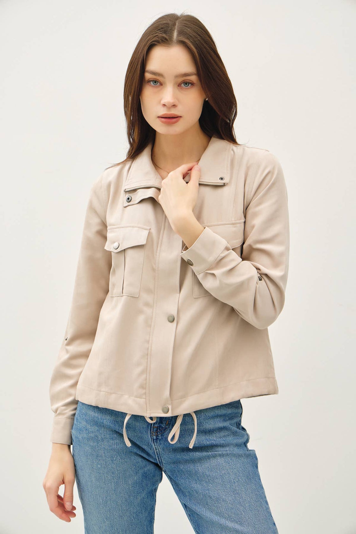 Danica Cropped Utility Safari Jacket