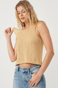 The Golden Hour Button Back Tank