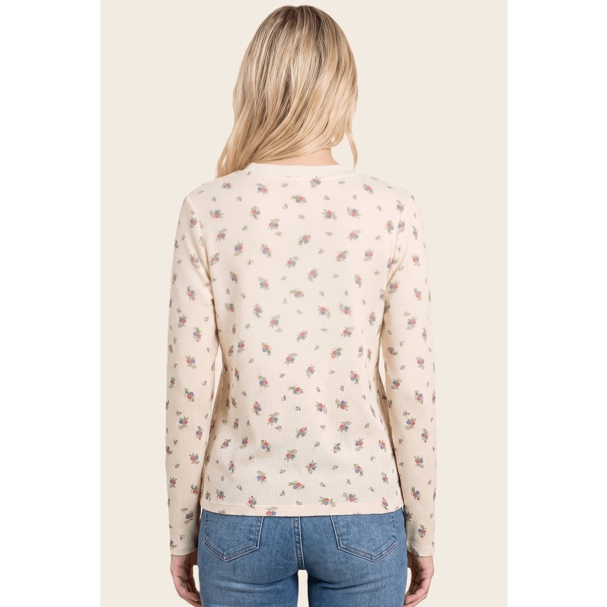 Sweet & Simple Floral Thermal: Cream