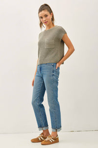The Collins Boat Neck Knit Top
