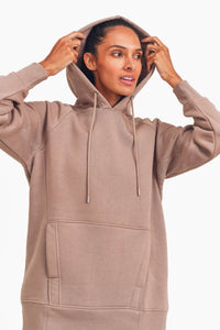 Corryn Oversized Hoodie Pullover-Toast