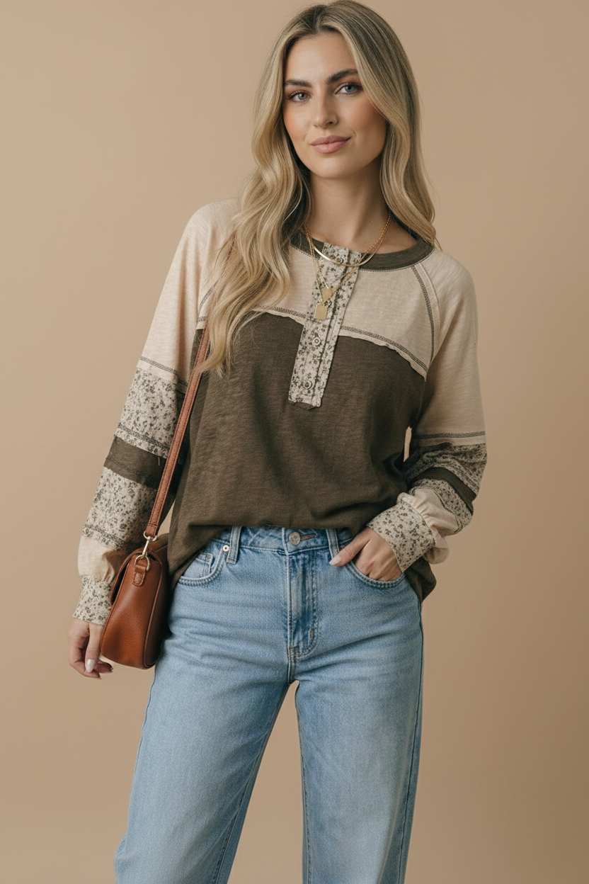 The Sunday Drive Henley: Olive