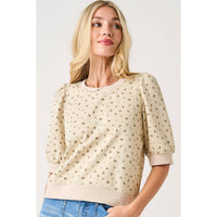The Briar Bloom Terry Top: Sand