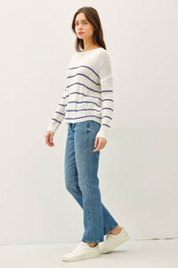 Lara Striped Lightweight Sweater