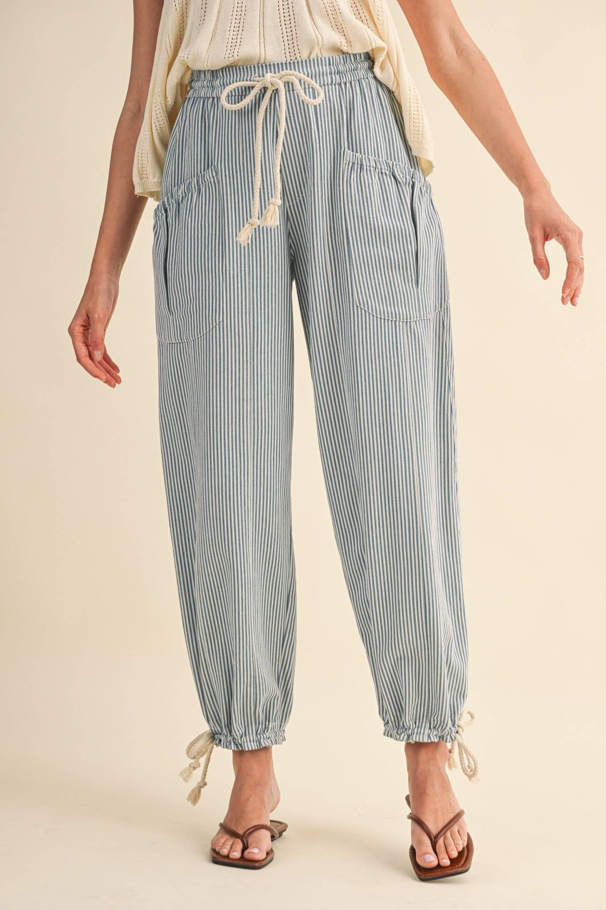 The Sunset Stripe Parachute Pants